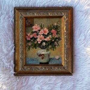 Flowers Still Life Oil-Canvas Painting (SIGNED)